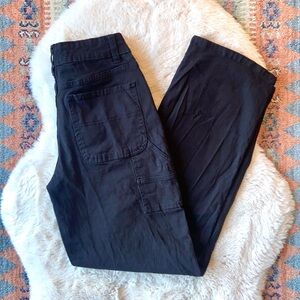 YMI stretch twill cargo pant black high rise 90s vibes all day carpenter 1 / 25